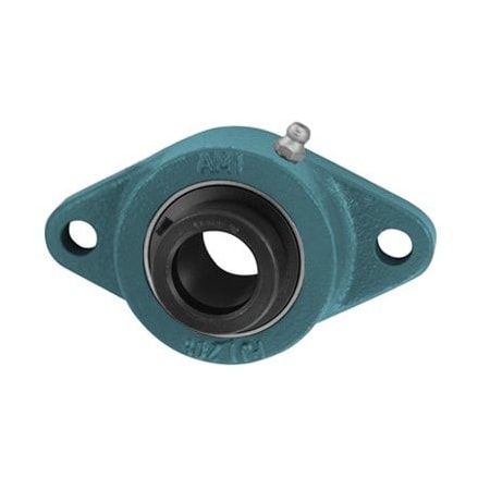 Ami Bearings AMI BEARINGS -SINGLE ROW BALL BEARING - 1-3/8in WIDE ECCENTRIC COLLAR 2-BOLT FLANGE UGFJT207-22